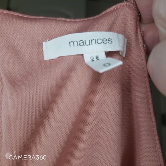 Maurices Lace Mauve‎ Pink Colored Dress Plus Sz 0 - Picture 3 of 3